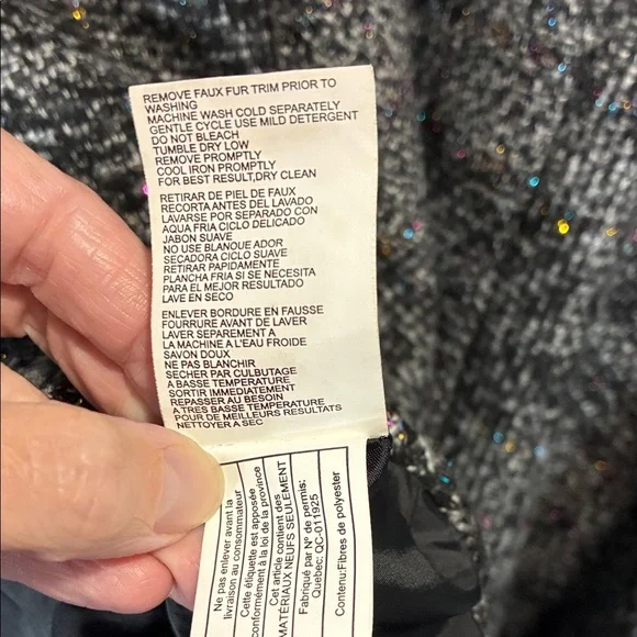 Rothschild Princess Charcoal Plaid Double-Breasted Pea Coat - Picture 12 of 14